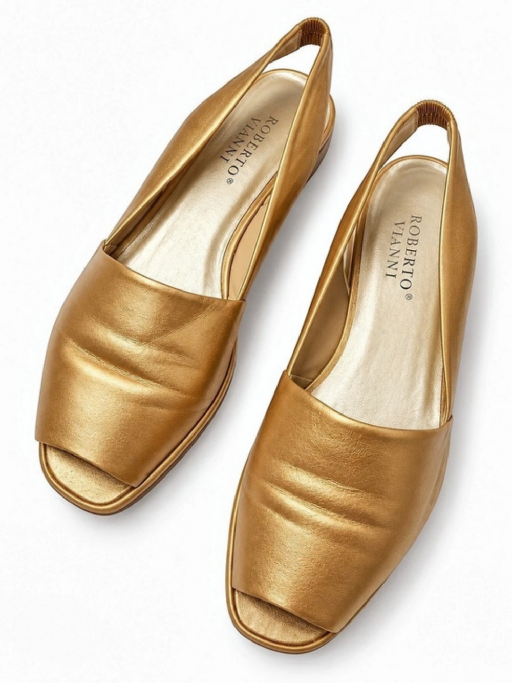 Borelli Sport Ashley Size 9.5 Slingback Sandals Gold